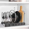 Professional Manufacturer Selling 14/8/5 Layer Telescopic Multifunctional Stainless Steel Kitchen Pot Lid Cover Rack Organizer